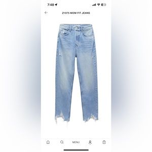 Zara Mom Fit Jeans